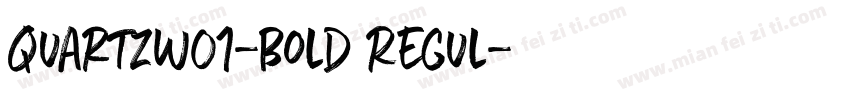 QuartzW01-Bold Regul字体转换